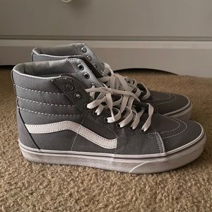 Vans Sk8 Hi Shoe- Gray Sz 9.5